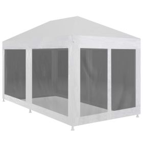 Party Tent with 6 Mesh Sidewalls 236.2"x118.1"