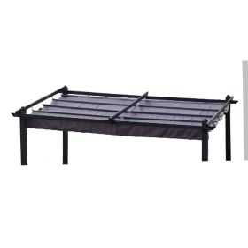 Replacement Canopy Top Fabric for 10x10 Ft Outdoor Patio Retractable Pergola Sunshelter Pergola Canopy (Color: as Pic)